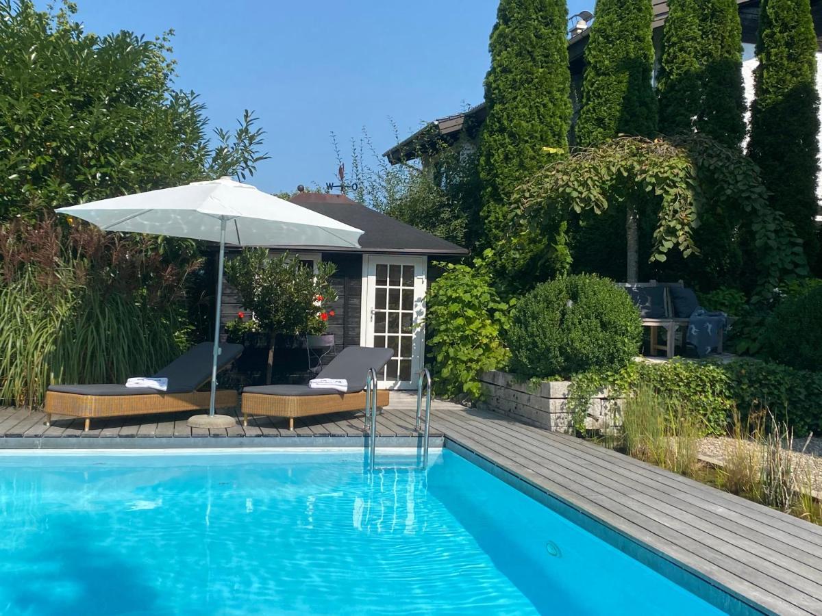 Landhaus Am Plattenbichl - Luxus Apartment Mit Privat-Pool Und Sauna - Im Sommer Bergbahn Inklusive Oberstdorf Extérieur photo
